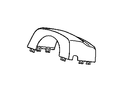 Dodge LJ81DX9 SHROUD Steering Column Upper, with Column Shift