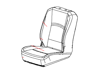 Ram 1XW44GTVAA COVER Front Seat Back