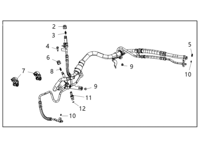 Jeep Compass A/C Hose - 68302519AG
