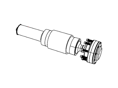 Jeep 68066667AA SHAFT Drive Rear 1-Piece