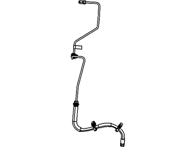 Dodge 52109851AE TUBE AND HOSE ASSEMBLY Brake Left Front
