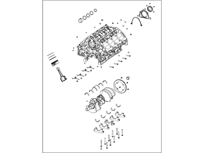 Mopar 68223196AA Engine Short Block
