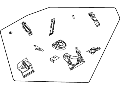 Mopar 5076552AG Wheelhouse Front Inner