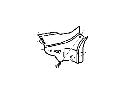 Dodge 55362022AA REINFORCEMENT Cowl Side
