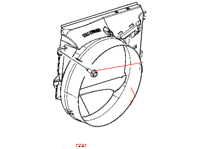 2006 Dodge Ram 1500 Fan Shroud - 5142517AB