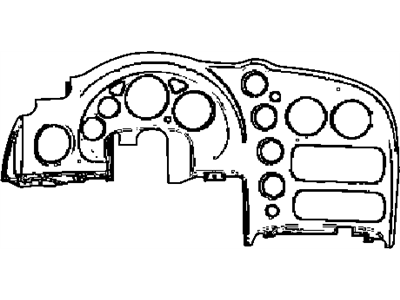 Dodge XT231X9AA BEZEL Instrument Panel Center