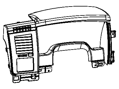 Dodge 5JU28XDHAC BEZEL Instrument Cluster