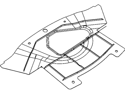 Dodge 4806074AI BELLY PAN Front