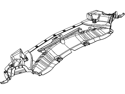 Dodge 68060070AA BELLY PAN Front