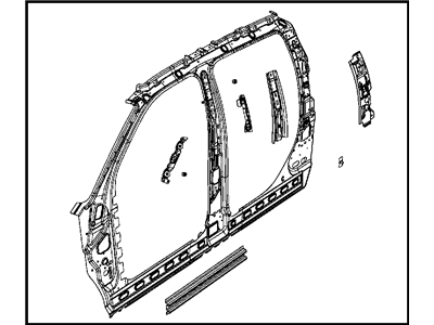 Ram 68194334AA PANEL Body Side Aperture Inner Complete