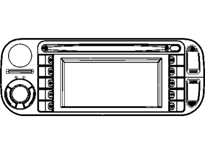 Jeep 56038629AG RADIO AM/FM CD W/NAV/DVD & CD-CTRL