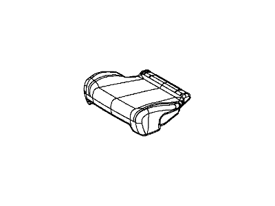 Dodge 5NX72DX9AA COVER Rear Seat Cushion