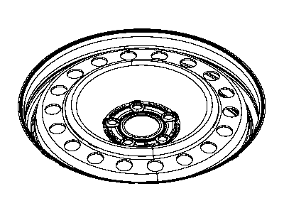 Mopar 5270040AC Spare Wheel, Steel