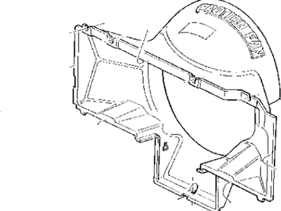 Jeep 52028406 SHROUD, Radiator