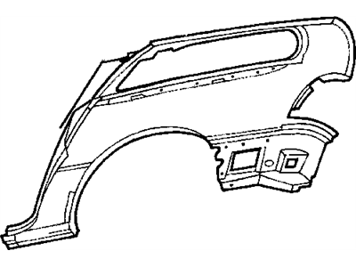 Dodge 5003742AA PANEL PACKAGE Body Side Aperture Rear