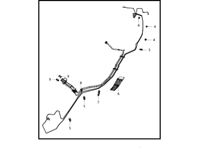 Jeep 68225098AA BUNDLE Fuel Line
