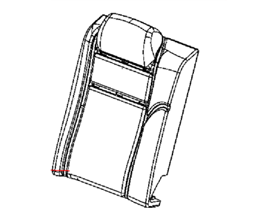 Chrysler 5RS10DX9AA COVER Rear Seat Back Right