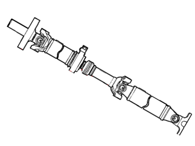 Dodge 52105494AD SHAFT Drive 2 Piece