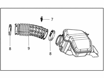 Chrysler Air Intake Coupling - 68235293AF