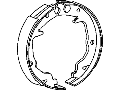 Chrysler 5191215AB SHOE AND LINING Parking Brake