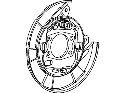 Chrysler 5191220AB PLATE Brake Backing