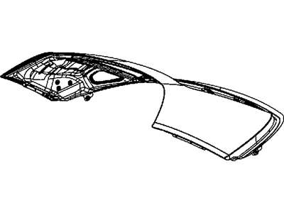 Mopar 1HY79TZZAA Rear Roof Panel, Top