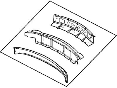Chrysler 4878722AK TROUGH ASSEMBLY Upper Deck Panel Front