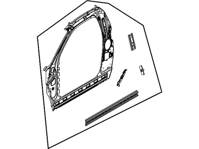 Ram 55372406AA PANEL Body Side Aperture Inner