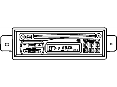 Dodge 56038622AC RADIO AM/FM with CD and Equalizer