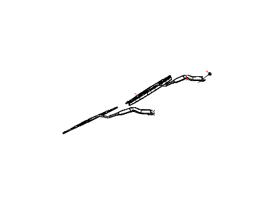 Mopar 68003937AB Wiper Blade, Front