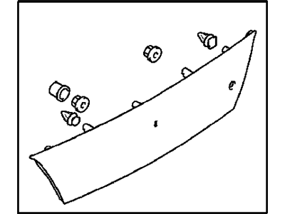 Chrysler MR296324 MOLDING Rear Body Panel