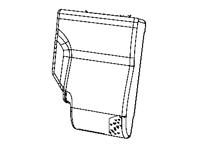 Mopar 68033998AA Seat Back Pad, Rear Passenger Side