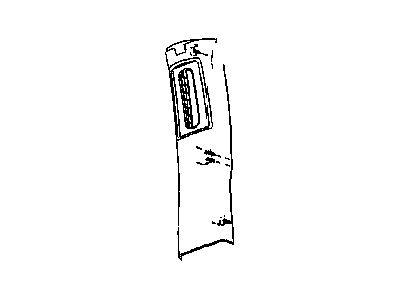 Jeep 5KF24XDVAB MOLDING B Pillar 4 Door