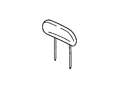 Dodge 1EZ001D5AA HEADREST Rear