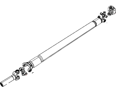 Dodge 52853220AB SHAFT Drive Rear 1-Piece