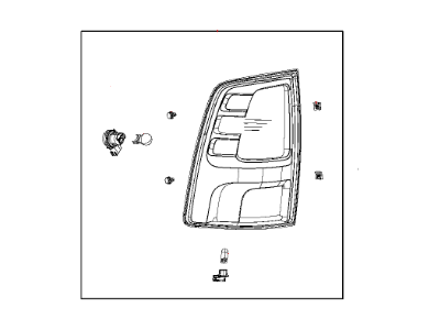 Mopar 55277414AB Lamp Tail Stop Backup