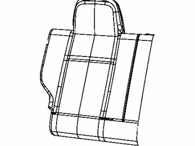 Jeep 6FG72HL1AA COVER Rear Seat Back Right