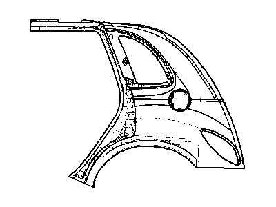 Chrysler 5066400AH PANEL PACKAGE Body Side Aperture Rear