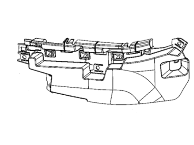 Ram 68432404AA BRACKET KIT Fascia Headlamp