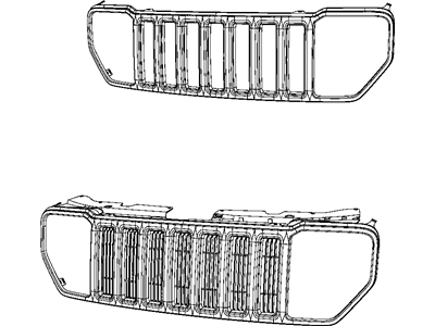 2012 Jeep Liberty Grille - 5KH101DMAD