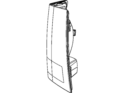 Mopar 55079012AC Tail Lamp Assembly, Rear Passenger Side