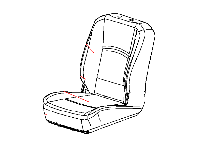 Ram 1VD55GTVAA COVER Front Seat Cushion