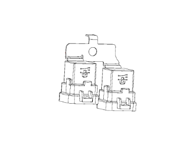 Jeep 68196004AA RELAY AND BRACKET Double Relay