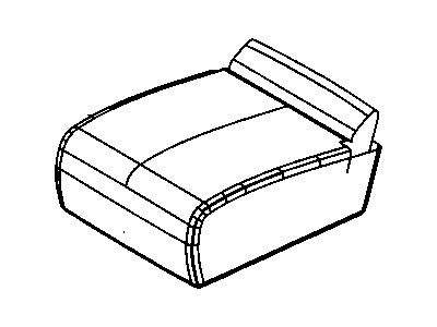 Mopar 1QA32BD3AA Cover Front Seat Cushion 20% Center Cushion Cover