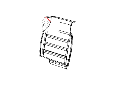 Mopar 1XD36VT9AA Cover Rear Seat Back Right