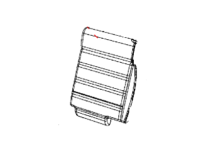 Mopar 1XD33VT9AA Cover Rear Seat Back Left