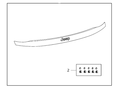 Dodge 82212050 DEFLECTOR KIT Front