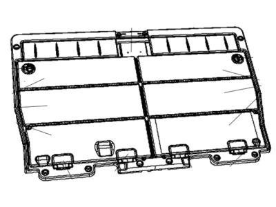 Dodge 5XQ69DX9AB COVER ASSEMBLY Load Floor