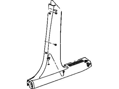 Dodge 5KH88XDVAB MOLDING B Pillar