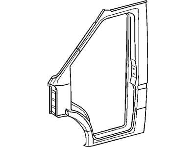 Dodge 5104220AA APERTURE Body Side Door Skin Only, With No Full Door Cutout